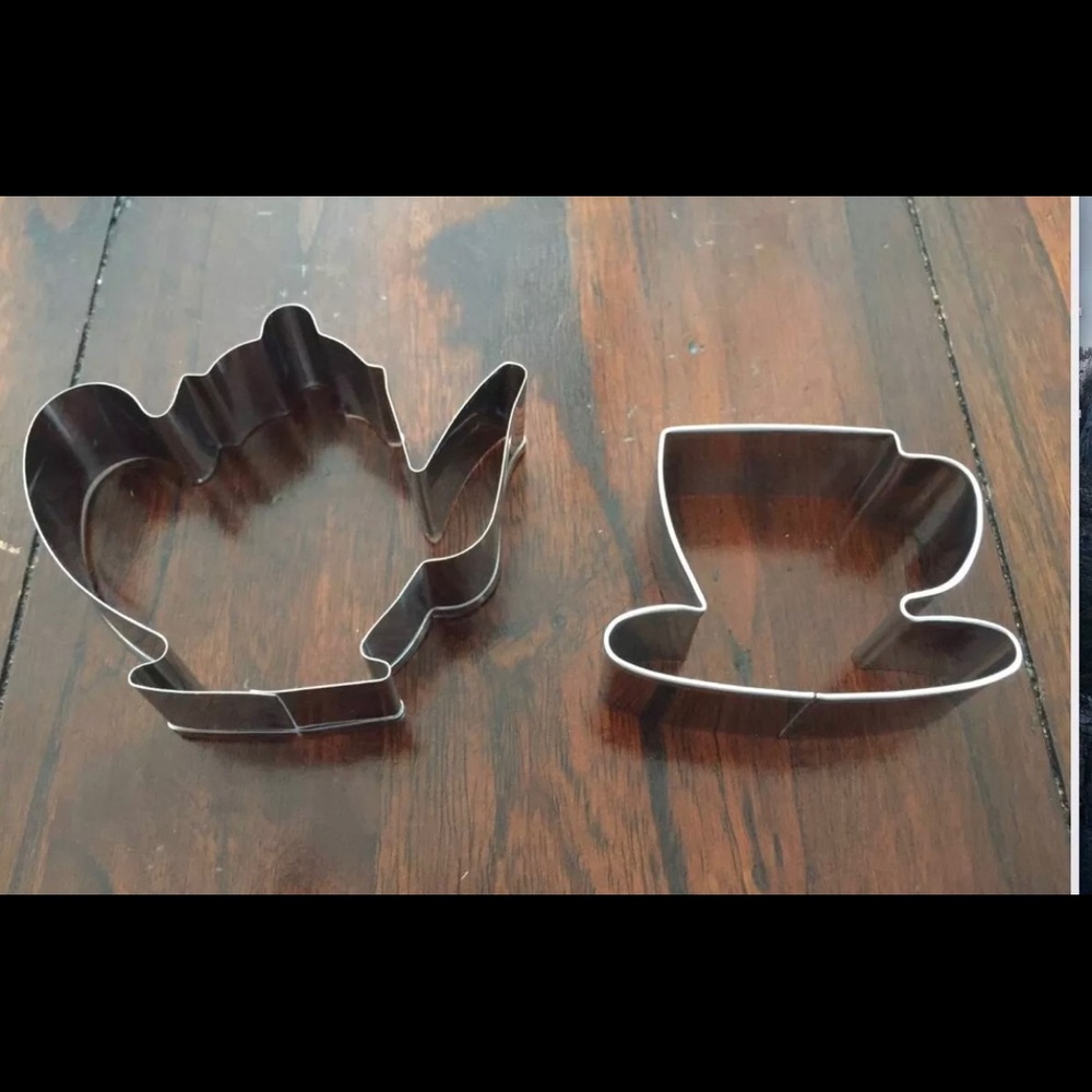 COPY - COPY - COPY - TEA TIME TEAPOT AND TEA CUP COOKIE CUTTER SET - Picture 2 of 2